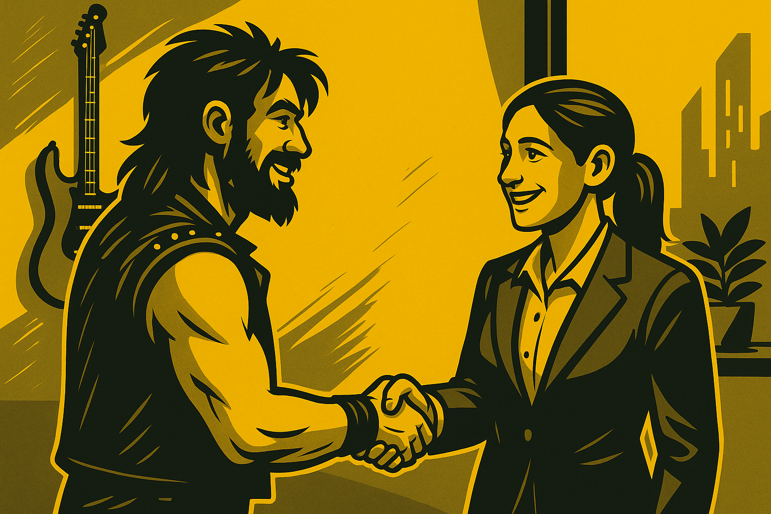 Sales Rock Star und Kundin. Wie kaufen Kunden?