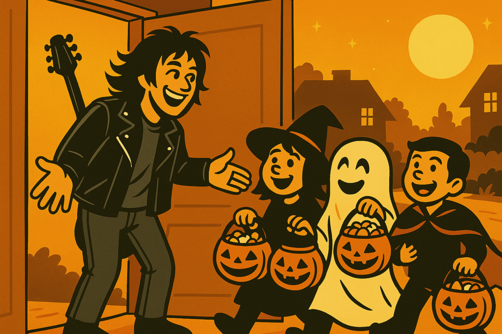 Kinder machen Halloween Akquise