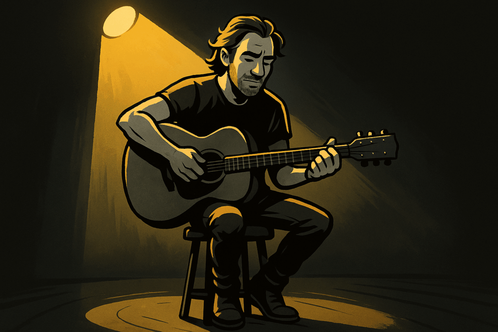 Rockstar Solo Bühne Sales Pitch