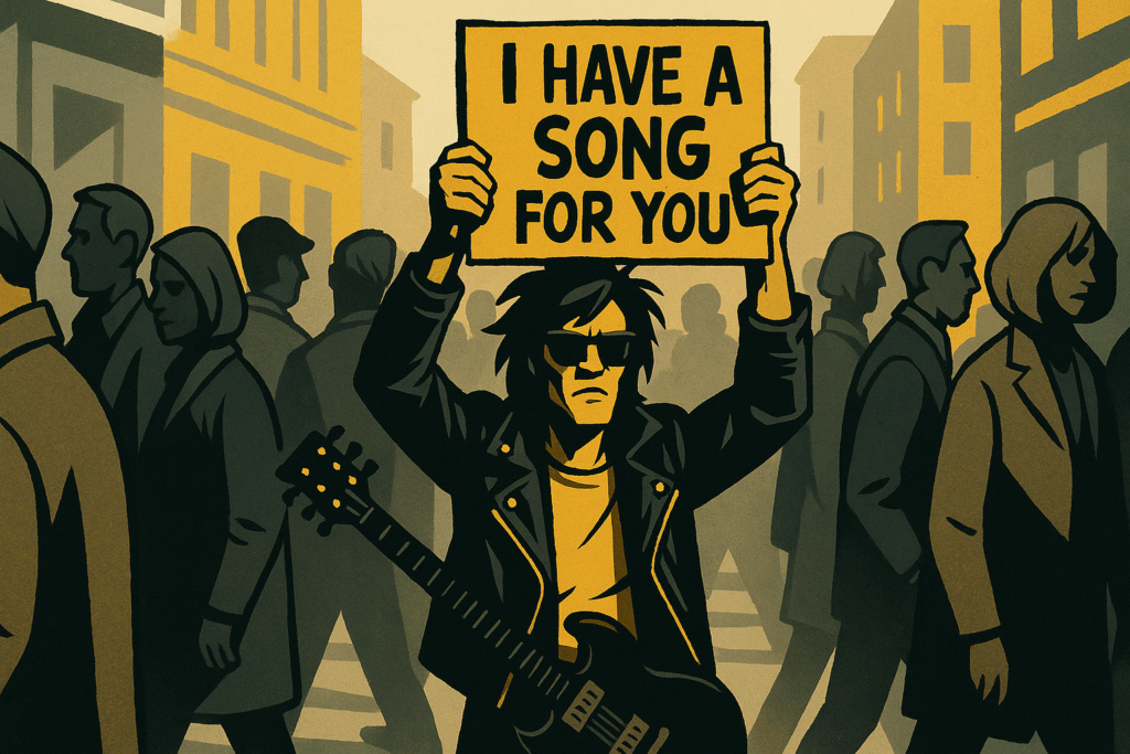 Vertrieb Rockstar mit Schild wird ignoriert weil der Pitch nicht passt